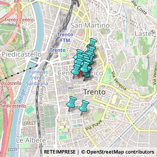 Mappa Piazza Lodron, 38122 Trento TN, Italia (0.1865)