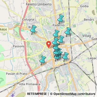 Mappa Via Monterotondo, 33100 Udine UD, Italia (1.30308)