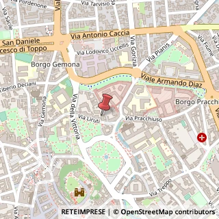 Mappa Via Liruti, 28, 33100 Udine, Udine (Friuli-Venezia Giulia)
