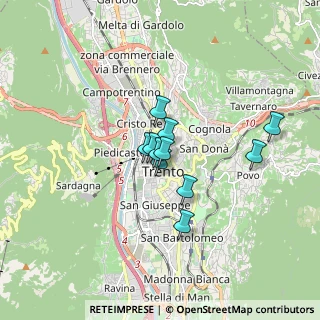 Mappa Via S. Maria Maddalena, 38122 Trento TN, Italia (1.08)