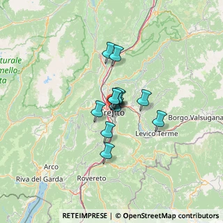 Mappa Via S. Maria Maddalena, 38122 Trento TN, Italia (7.39833)