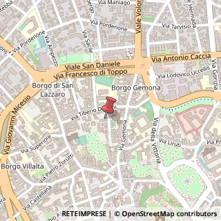 Mappa Via Cicogna, 42, 33100 Udine, Udine (Friuli-Venezia Giulia)