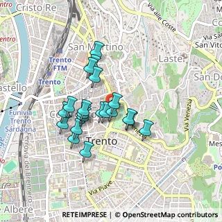 Mappa Piazza Venezia, 38122 Trento TN, Italia (0.3435)