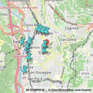 Mappa P.zza Venezia, 38122 Trento TN, Italia (0.81917)