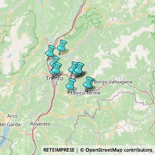 Mappa Via Oton, 38057 Pergine Valsugana TN, Italia (7.47167)