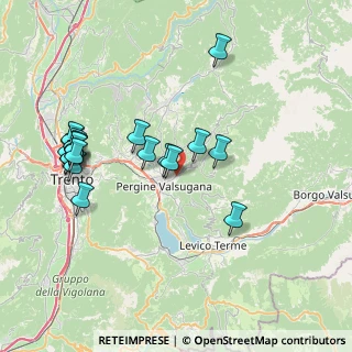 Mappa Via Lagorai, 38057 Pergine Valsugana TN, Italia (8.008)