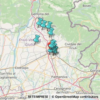 Mappa Via Giovanni Micesio, 33100 Udine UD, Italia (7.24)
