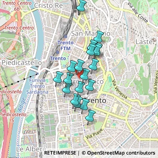 Mappa Via Armando Diaz, 38100 Trento TN, Italia (0.3385)