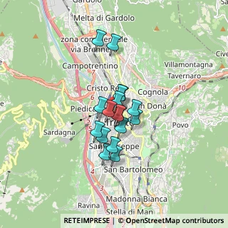 Mappa Via Oss Mazzurana, 38100 Trento TN, Italia (1.06882)