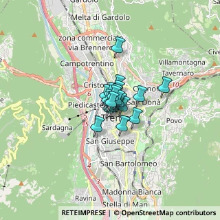 Mappa Via Oss Mazzurana, 38100 Trento TN, Italia (0.6145)