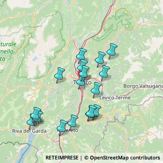 Mappa Via Oss Mazzurana, 38100 Trento TN, Italia (15.07556)