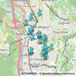 Mappa Via Armando Diaz, 38100 Trento TN, Italia (0.7765)