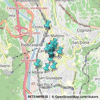 Mappa Via Oss Mazzurana, 38100 Trento TN, Italia (0.46643)