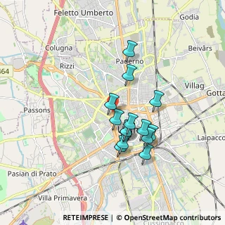 Mappa Viale Gio Batta Bassi, 33100 Udine UD, Italia (1.40571)