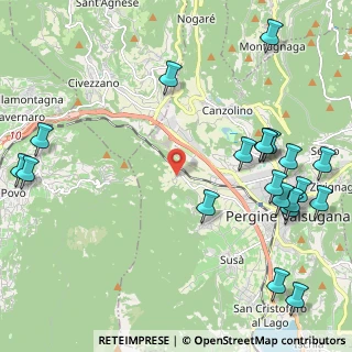 Mappa Vicolo della Filanda, 38057 Pergine Valsugana TN, Italia (2.8595)