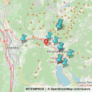 Mappa Vicolo della Filanda, 38057 Pergine Valsugana TN, Italia (3.43917)