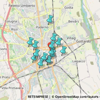 Mappa Piazzale Guglielmo Oberdan, 33100 Udine UD, Italia (1.21267)