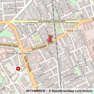 Mappa Via Cividale, 53, 33100 Udine, Udine (Friuli-Venezia Giulia)