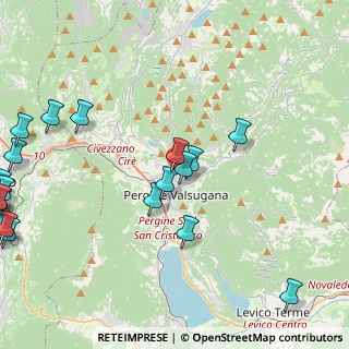 Mappa Via Montesei, 38057 Pergine Valsugana TN, Italia (6.0425)