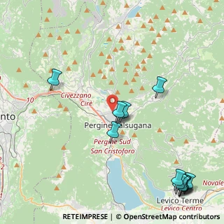 Mappa Via delle Miniere, 38057 Pergine Valsugana TN, Italia (5.43462)