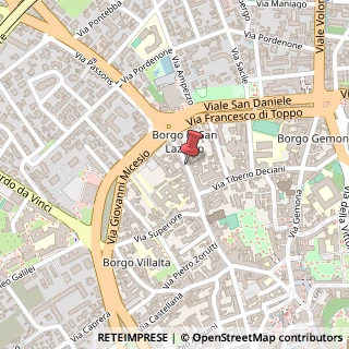 Mappa Via moro anton lazzaro 6, 33100 Udine, Udine (Friuli-Venezia Giulia)