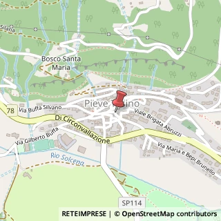 Mappa Via Franchini Sergio, 15, 38050 Pieve Tesino, Trento (Trentino-Alto Adige)