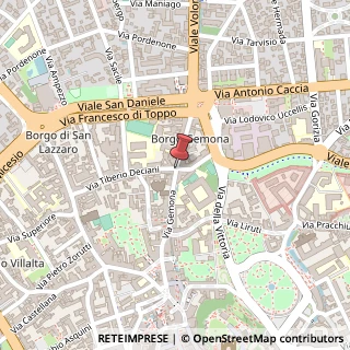 Mappa Via Gemona,  29, 33100 Udine, Udine (Friuli-Venezia Giulia)