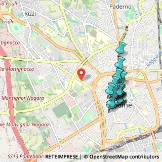 Mappa Via Vecellio, 33100 Udine UD, Italia (1.0425)