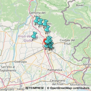Mappa Via Vecellio, 33100 Udine UD, Italia (7.28182)