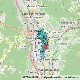 Mappa Galleria Tirrena, 38122 Trento TN, Italia (0.63471)