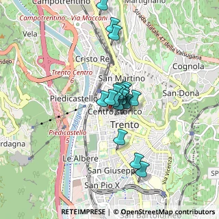 Mappa Galleria Tirrena, 38122 Trento TN, Italia (0.5315)