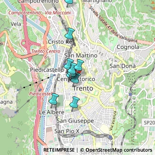 Mappa Via del Simonino, 38122 Trento TN, Italia (0.60182)
