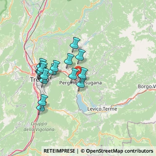 Mappa Viale Industria, 38057 Pergine Valsugana TN, Italia (6.63056)