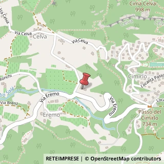 Mappa Via Eremo,  15, 38050 Trento, Trento (Trentino-Alto Adige)