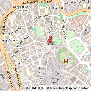 Mappa Piazza San Cristoforo, 7, 33100 Udine, Udine (Friuli-Venezia Giulia)