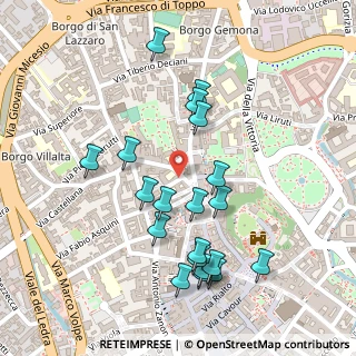 Mappa Via Palladio, 33100 Udine UD, Italia (0.2455)