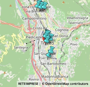Mappa Via SS. Trinità, 38122 Trento TN, Italia (1.59)