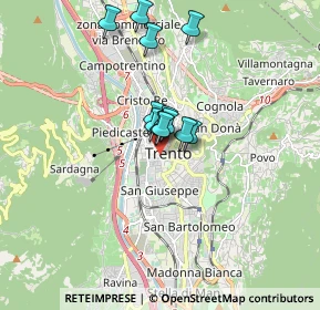 Mappa Via SS. Trinità, 38122 Trento TN, Italia (1.16833)