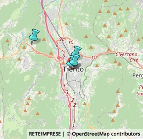 Mappa Via Giuseppe Mazzini, 38100 Trento TN, Italia (6.11273)