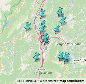 Mappa Via SS. Trinità, 38122 Trento TN, Italia (7.024)