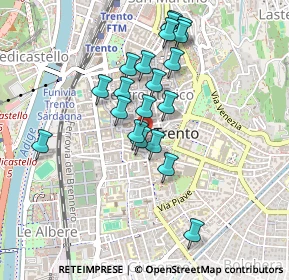 Mappa Via Giuseppe Mazzini, 38100 Trento TN, Italia (0.3995)