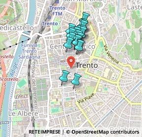 Mappa Via SS. Trinità, 38122 Trento TN, Italia (0.3425)