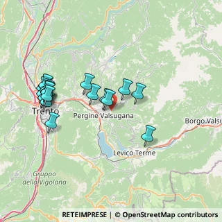 Mappa Via Ciomba, 38057 Pergine Valsugana TN, Italia (8.0315)