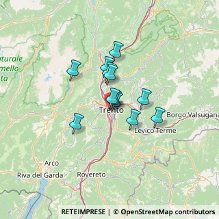 Mappa Via Andrea Maffei, 38122 Trento TN, Italia (8.63083)