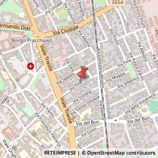 Mappa Via Pola,  36, 33100 Udine, Udine (Friuli-Venezia Giulia)
