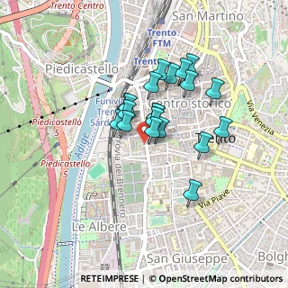 Mappa Via Antonio Rosmini, 38122 Trento TN, Italia (0.3105)