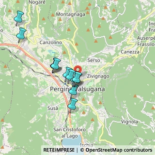 Mappa Via Marmolada, 38057 Pergine Valsugana TN, Italia (1.54833)