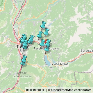Mappa Via Marmolada, 38057 Pergine Valsugana TN, Italia (7.00556)