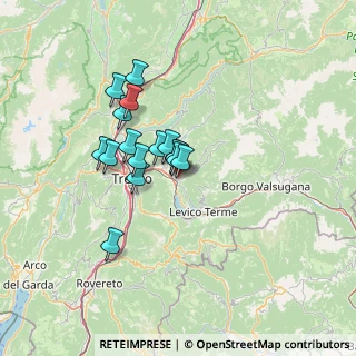 Mappa Via Marmolada, 38057 Pergine Valsugana TN, Italia (9.91813)