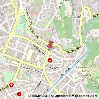 Mappa Via Giuseppe Grazioli, 73, 38122 Trento, Trento (Trentino-Alto Adige)